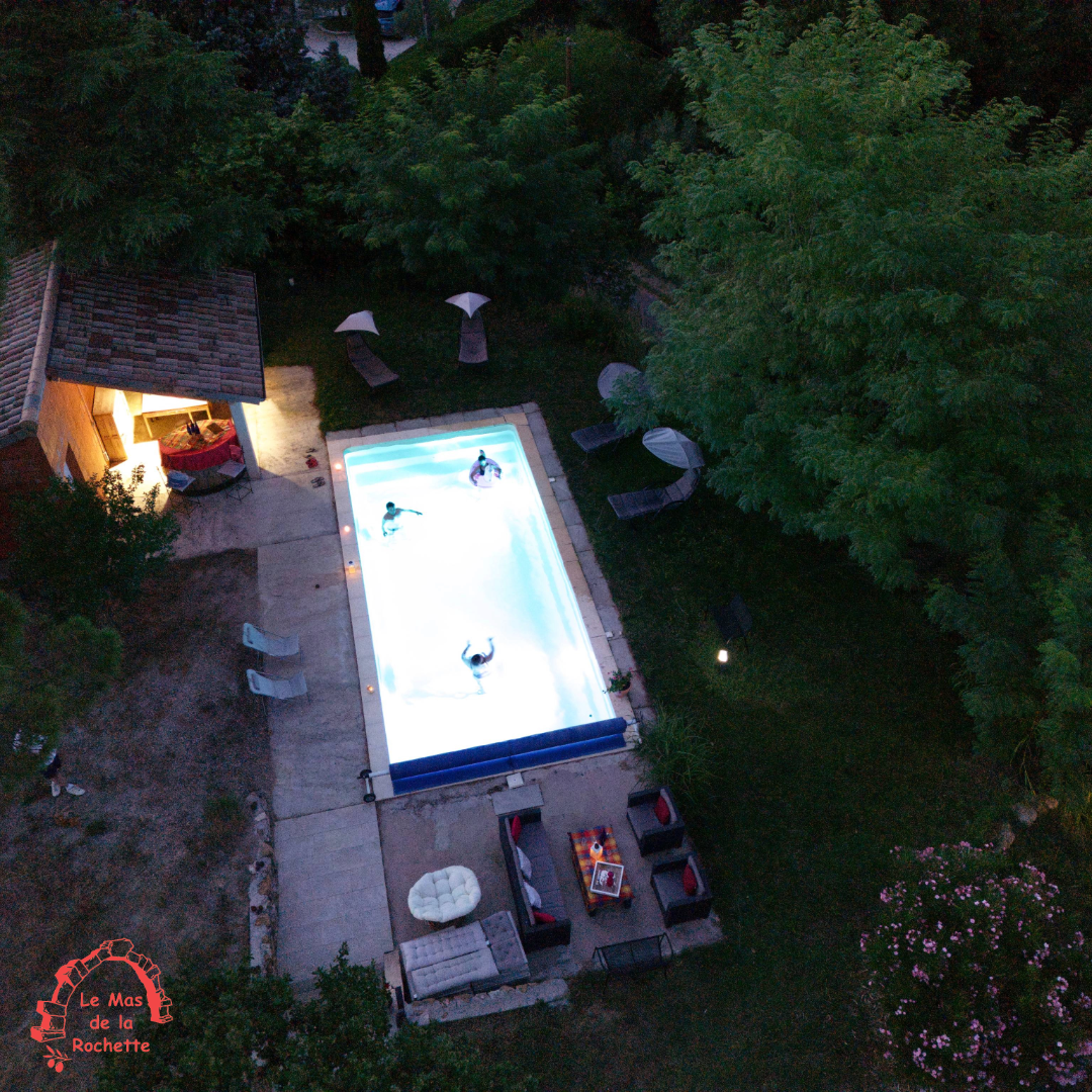 Le Mas de la Rochette location piscine gite Ardeche